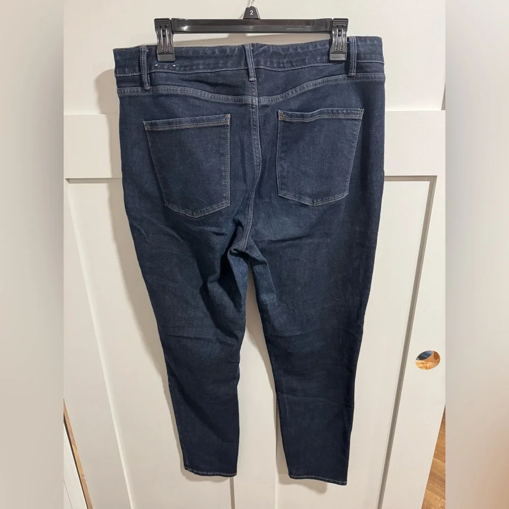 White House Black Market Deep Indigo Skinny TALL Jeans - Picture 2 of 3